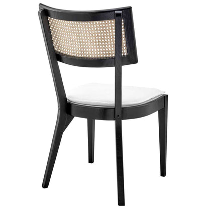 Modway - Caledonia Wood Dining Chair (Set of 2) - EEI-6080-BLK-WHI veiw 5