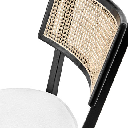 Modway - Caledonia Wood Dining Chair (Set of 2) - EEI-6080-BLK-WHI veiw 6