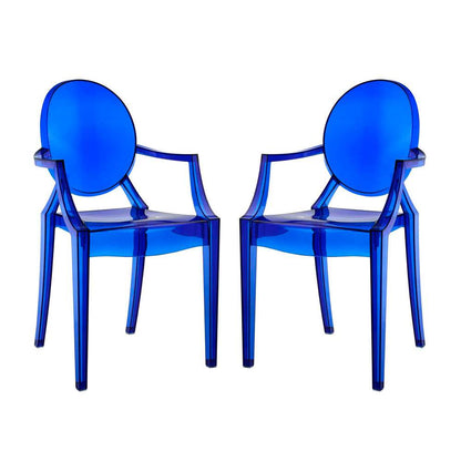 Modway - Casper Dining Armchairs (Set of 2) - EEI-905-BLU veiw 2