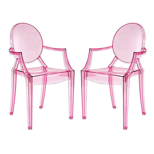 Modway - Casper Dining Armchairs (Set of 2) - EEI-905-PNK veiw 1