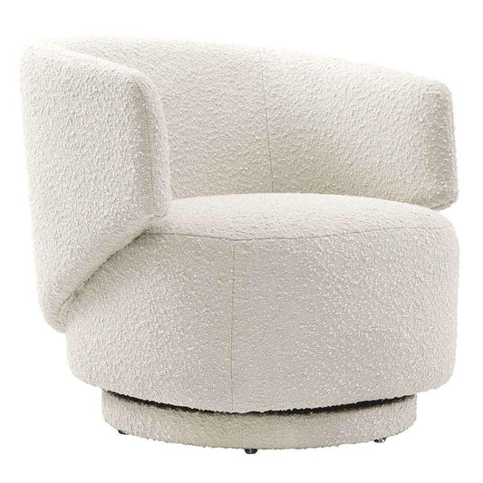 Modway - Celestia Boucle Fabric Swivel Chair in Ivory - EEI-6357-IVO veiw 1