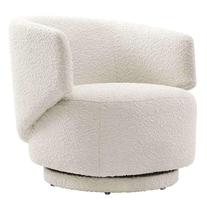 Modway - Celestia Boucle Fabric Swivel Chair in Ivory - EEI-6357-IVO veiw 2
