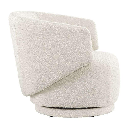 Modway - Celestia Boucle Fabric Swivel Chair in Ivory - EEI-6357-IVO veiw 3