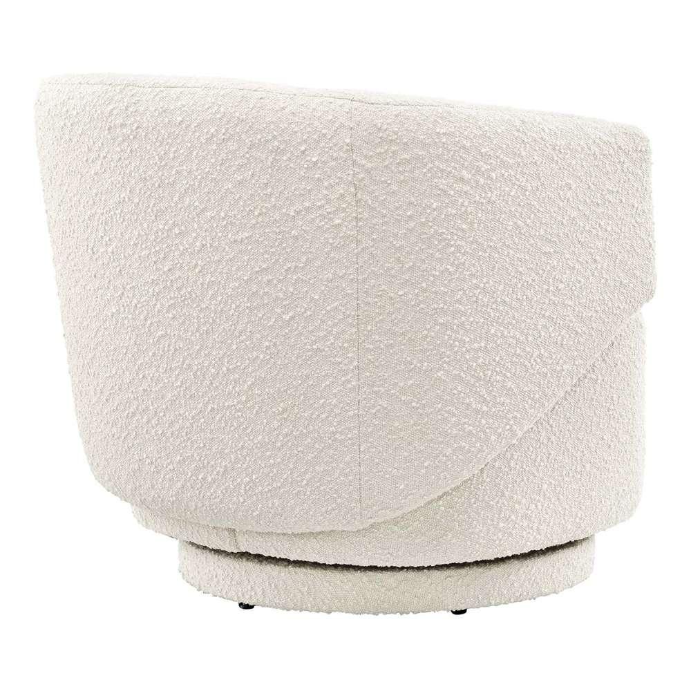 Modway - Celestia Boucle Fabric Swivel Chair in Ivory - EEI-6357-IVO veiw 4