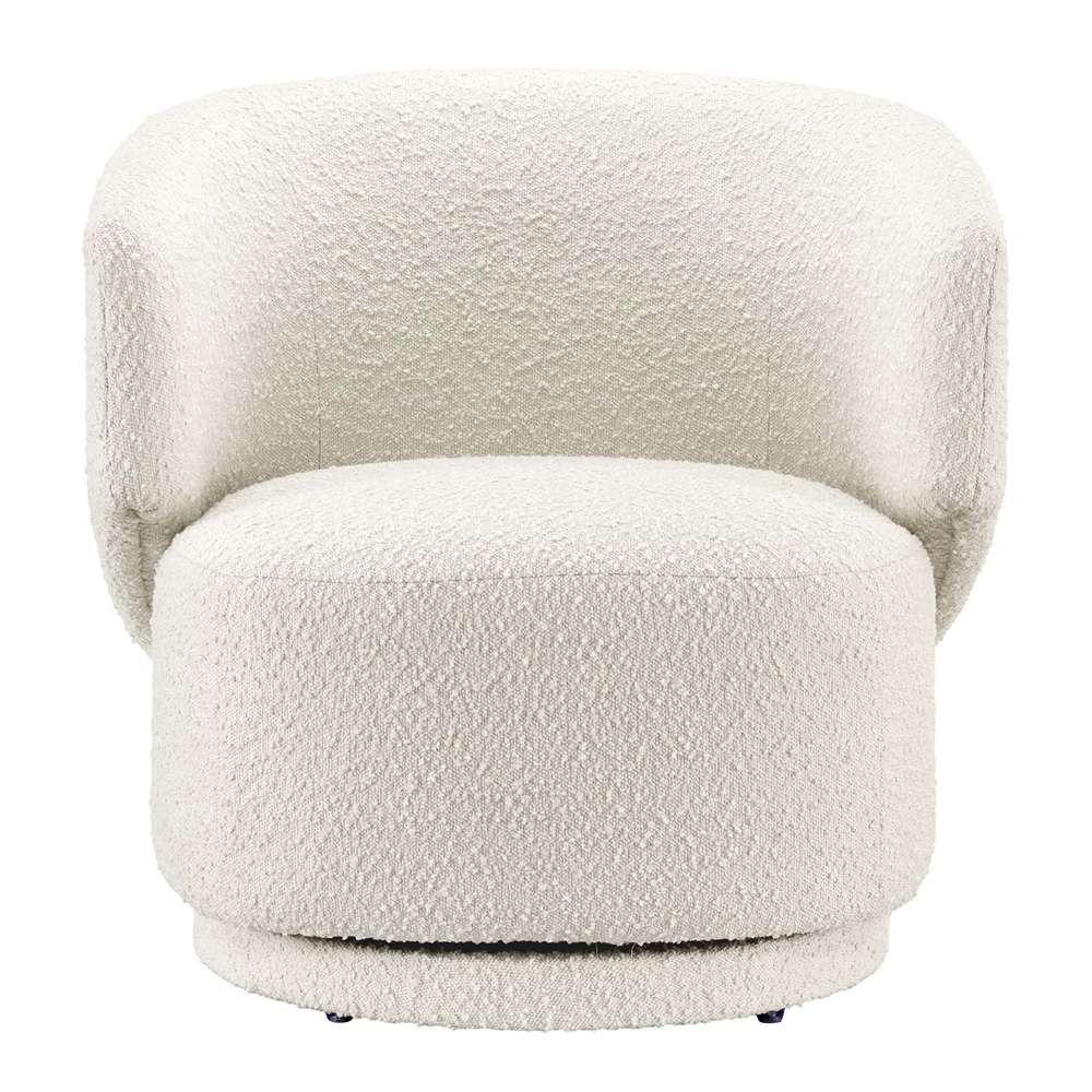 Modway - Celestia Boucle Fabric Swivel Chair in Ivory - EEI-6357-IVO veiw 5