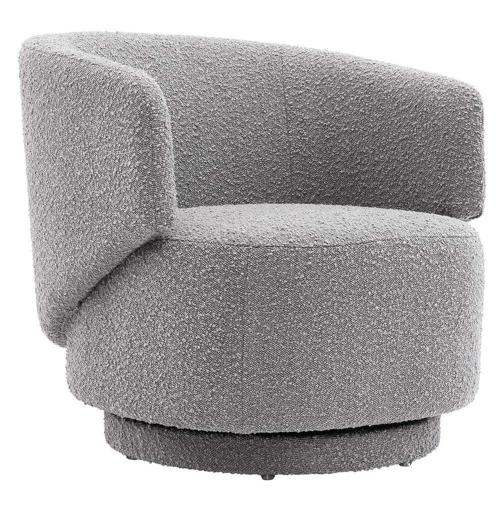 Modway - Celestia Boucle Fabric Swivel Chair - EEI-6357-LGR veiw 2