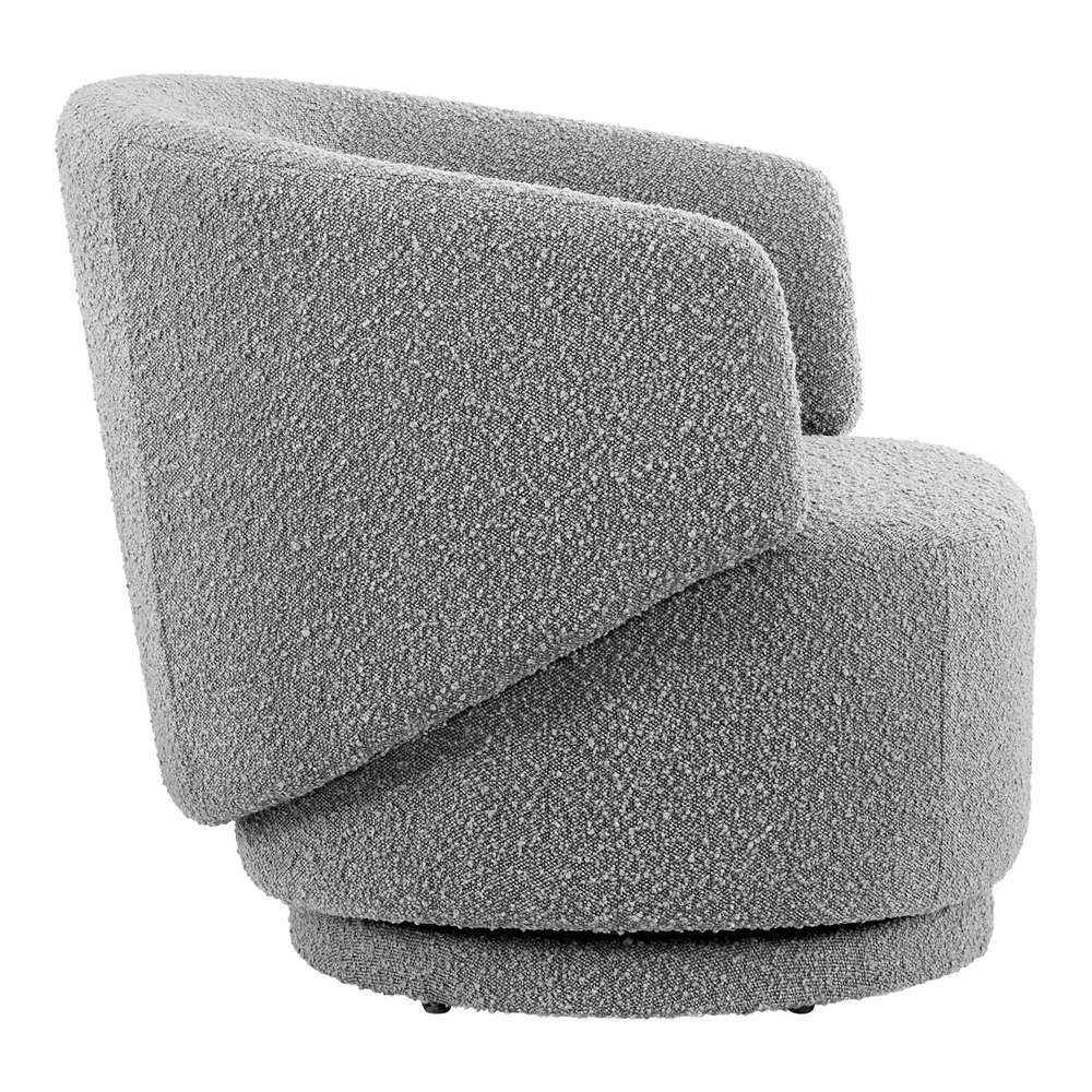 Modway - Celestia Boucle Fabric Swivel Chair - EEI-6357-LGR veiw 3