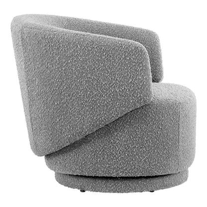 Modway - Celestia Boucle Fabric Swivel Chair - EEI-6357-LGR veiw 3