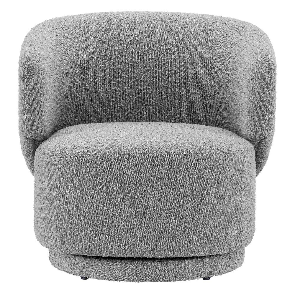 Modway - Celestia Boucle Fabric Swivel Chair - EEI-6357-LGR veiw 5