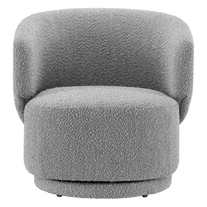 Modway - Celestia Boucle Fabric Swivel Chair - EEI-6357-LGR veiw 5