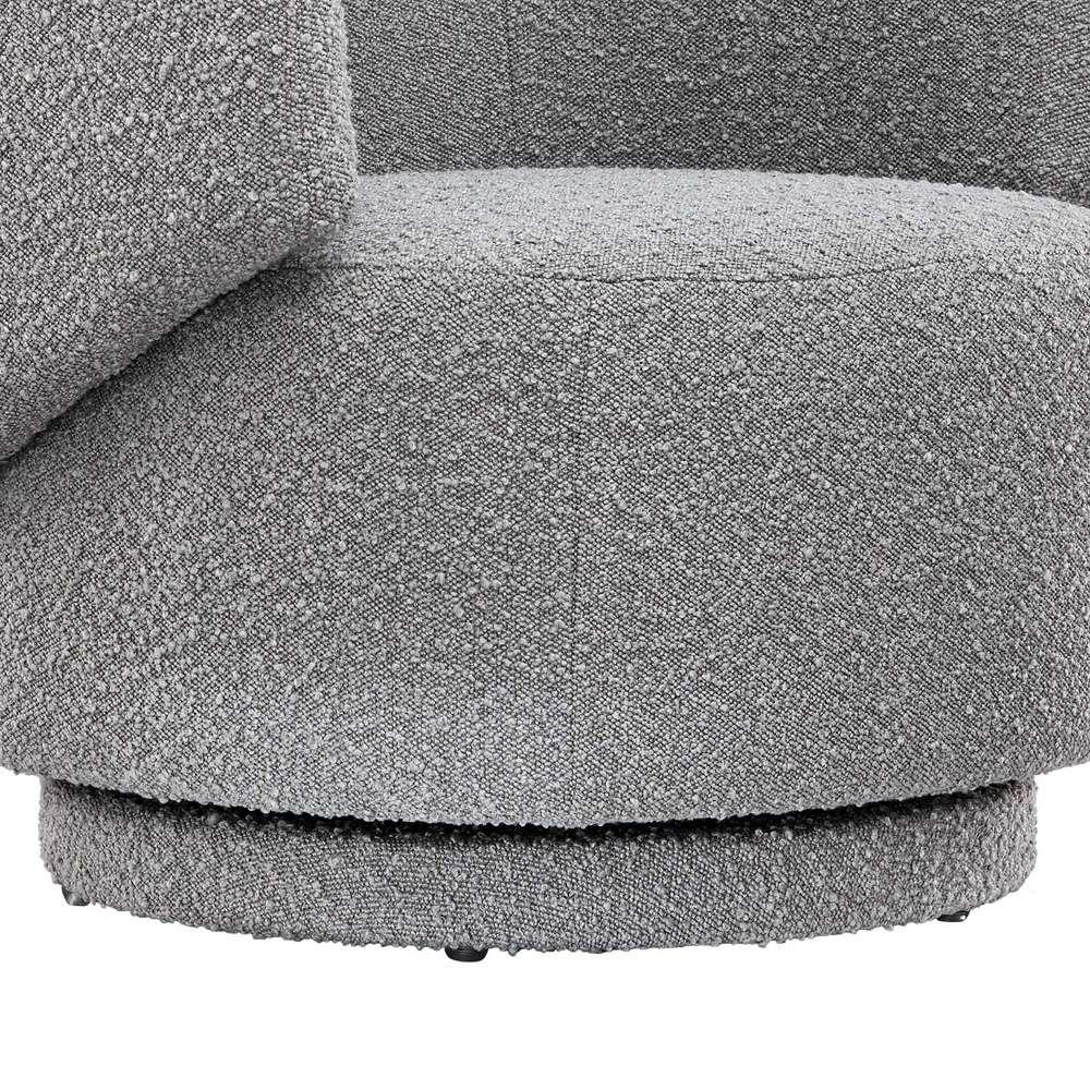Modway - Celestia Boucle Fabric Swivel Chair - EEI-6357-LGR veiw 6