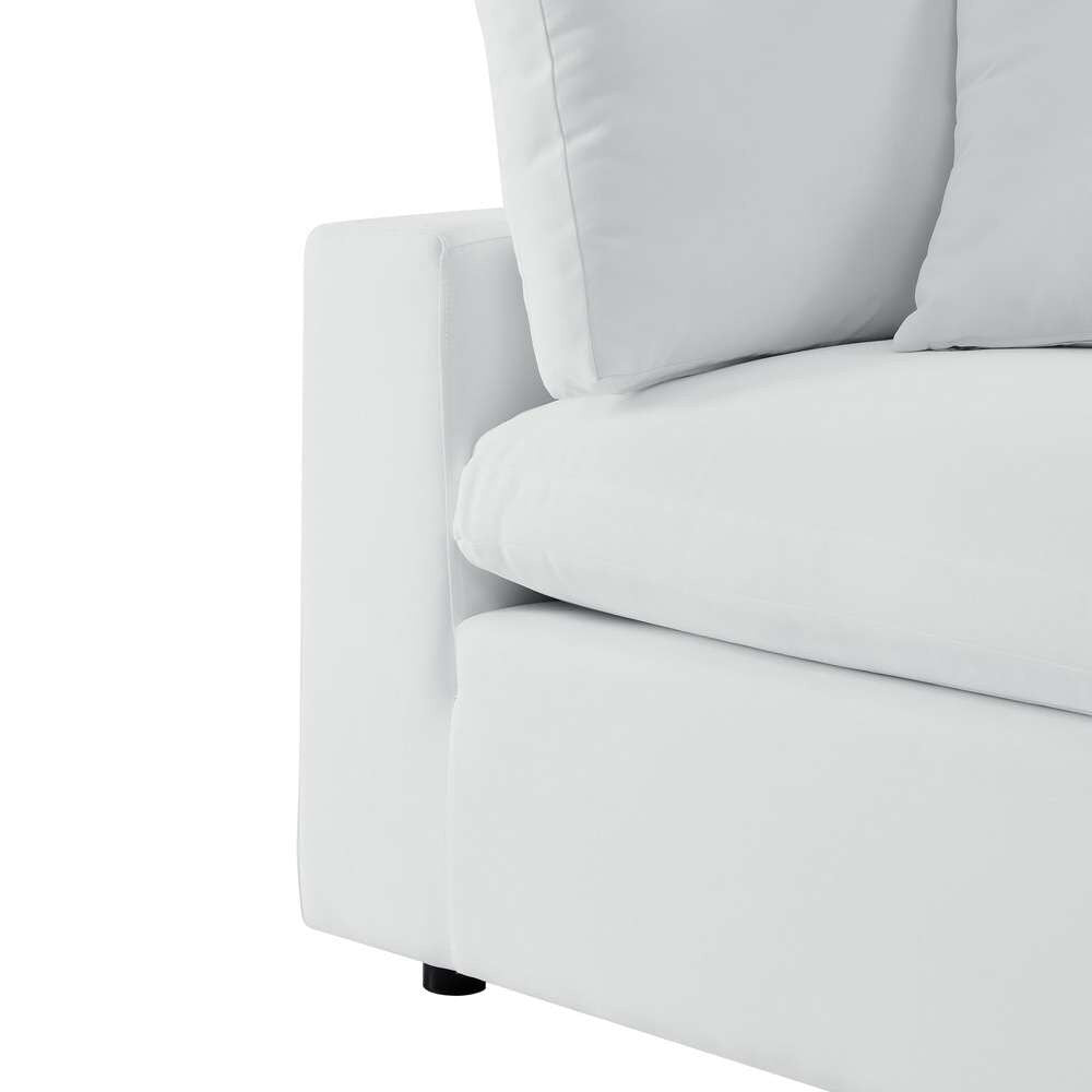 Modway - Commix 5-Piece Sunbrella Outdoor Patio Sectional Sofa - EEI-5590-WHI veiw 5