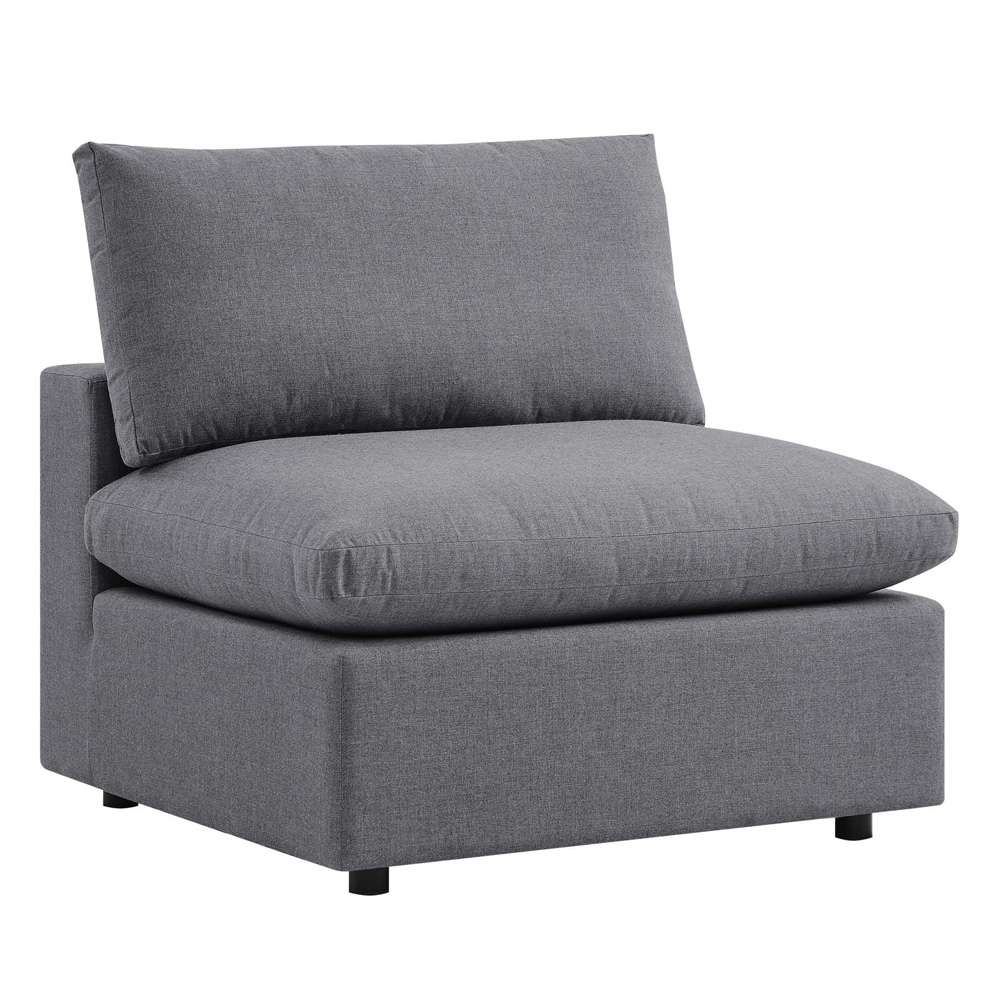 Modway - Commix Sunbrella Outdoor Patio Armless Chair - EEI-4905-SLA veiw 2