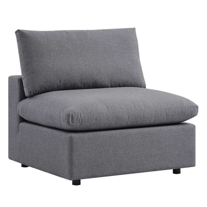 Modway - Commix Sunbrella Outdoor Patio Armless Chair - EEI-4905-SLA veiw 2