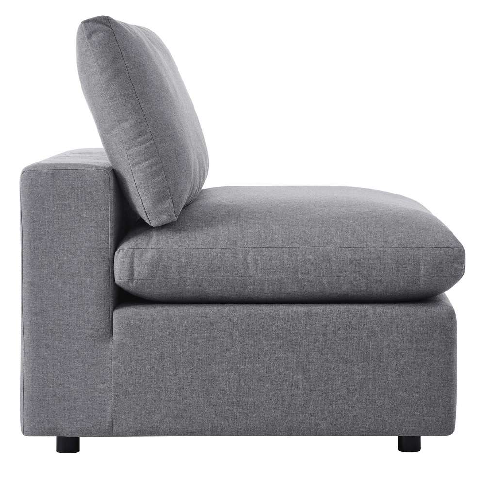 Modway - Commix Sunbrella Outdoor Patio Armless Chair - EEI-4905-SLA veiw 4