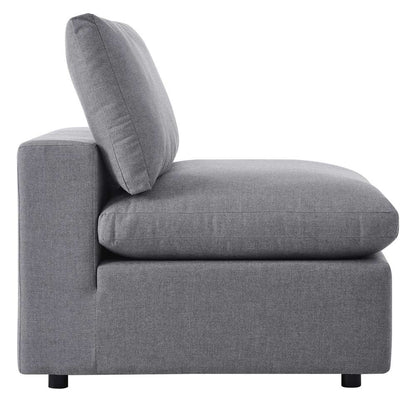 Modway - Commix Sunbrella Outdoor Patio Armless Chair - EEI-4905-SLA veiw 4