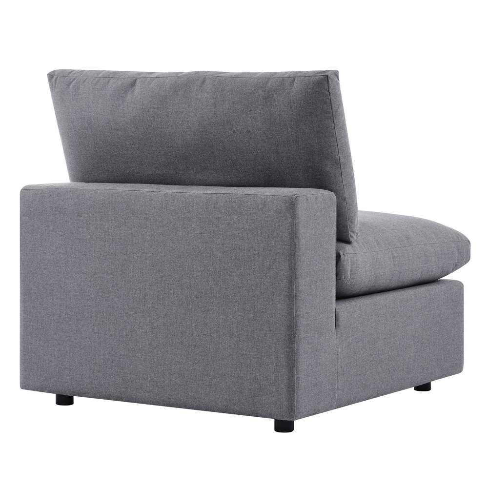 Modway - Commix Sunbrella Outdoor Patio Armless Chair - EEI-4905-SLA veiw 5