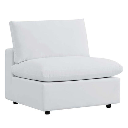 Modway - Commix Sunbrella Outdoor Patio Armless Chair - EEI-4905-WHI veiw 2
