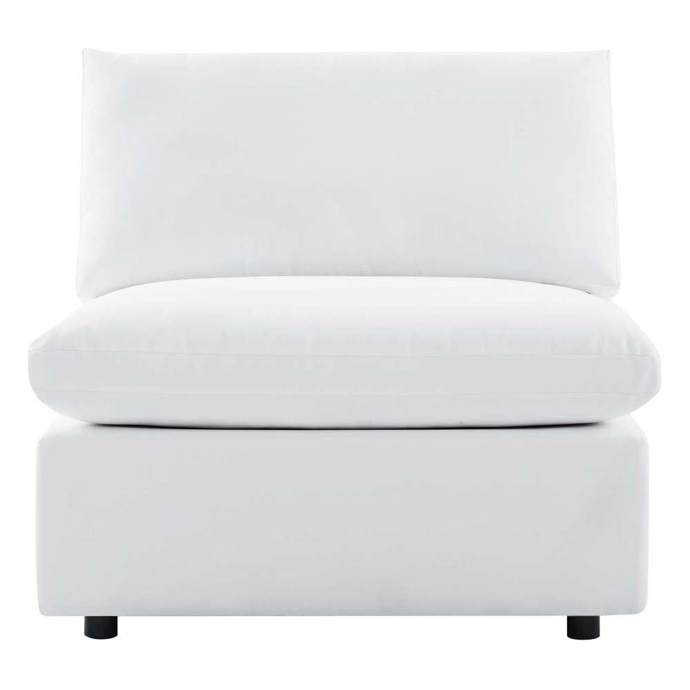 Modway - Commix Sunbrella Outdoor Patio Armless Chair - EEI-4905-WHI veiw 6