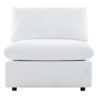 Modway - Commix Sunbrella Outdoor Patio Armless Chair - EEI-4905-WHI veiw 6