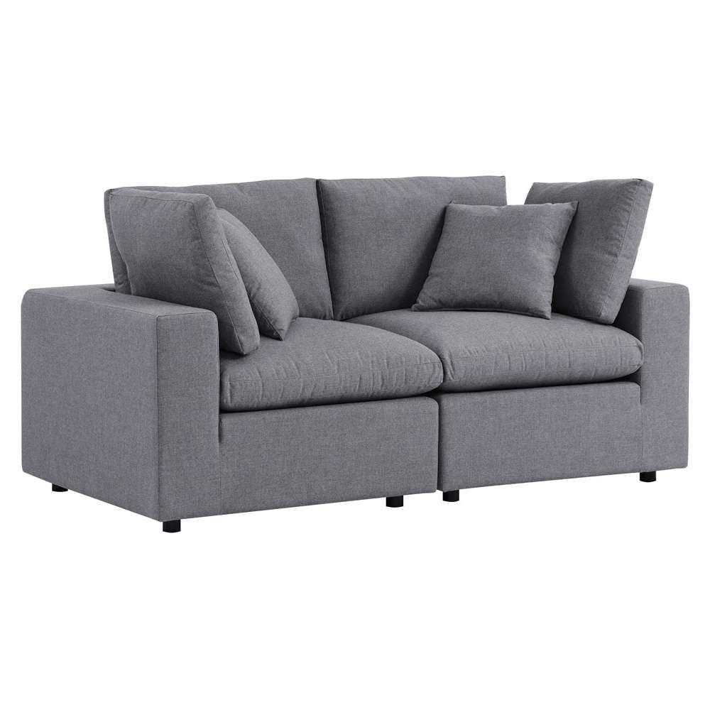 Modway - Commix Sunbrella Outdoor Patio Loveseat - EEI-5577-SLA veiw 3