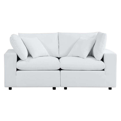 Modway - Commix Sunbrella Outdoor Patio Loveseat - EEI-5577-WHI veiw 1