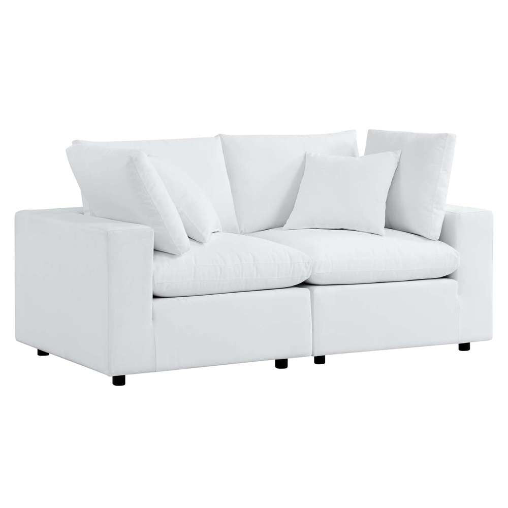 Modway - Commix Sunbrella Outdoor Patio Loveseat - EEI-5577-WHI veiw 3