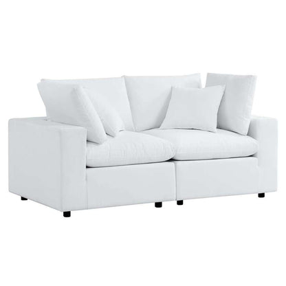 Modway - Commix Sunbrella Outdoor Patio Loveseat - EEI-5577-WHI veiw 3