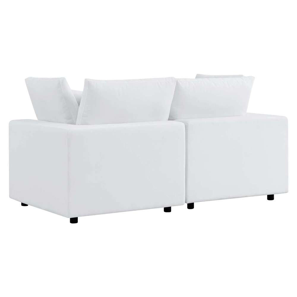 Modway - Commix Sunbrella Outdoor Patio Loveseat - EEI-5577-WHI veiw 4