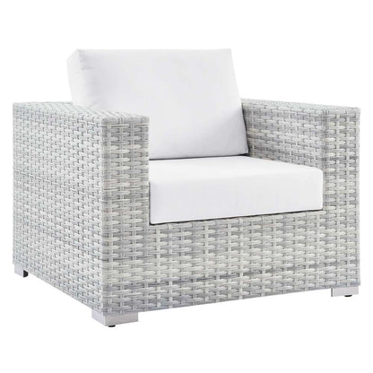 Modway - Convene 3-Piece Outdoor Patio Set - EEI-5444-LGR-WHI veiw 3