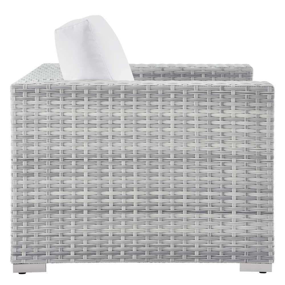 Modway - Convene 3-Piece Outdoor Patio Set - EEI-5444-LGR-WHI veiw 4