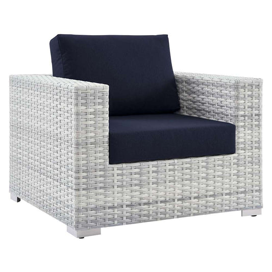 Modway - Convene Outdoor Patio Armchair - EEI-4297-LGR-NAV veiw 1