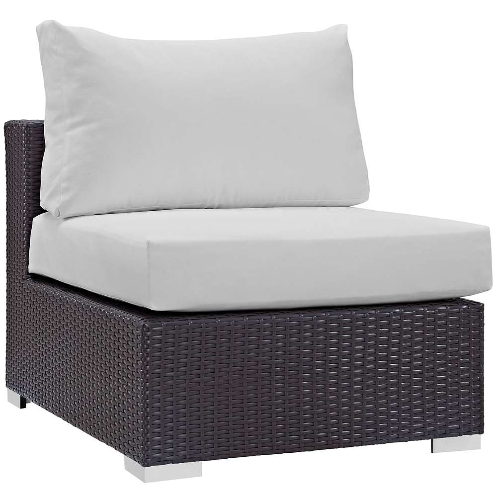 Modway - Convene Outdoor Patio Armless - EEI-1910-EXP-WHI veiw 1