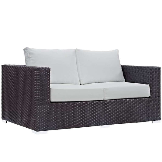 Modway - Convene Outdoor Patio Loveseat - EEI-1907-EXP-WHI veiw 1