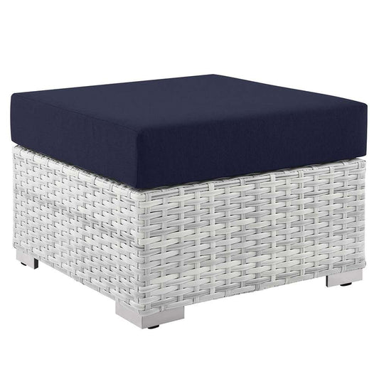 Modway - Convene Outdoor Patio Ottoman - EEI-4301-LGR-NAV veiw 1