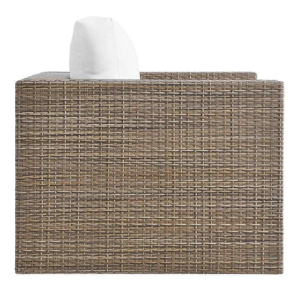 Modway - Convene Outdoor Patio Outdoor Patio 3-Piece Furniture Set - EEI-6327-CAP-WHI veiw 5