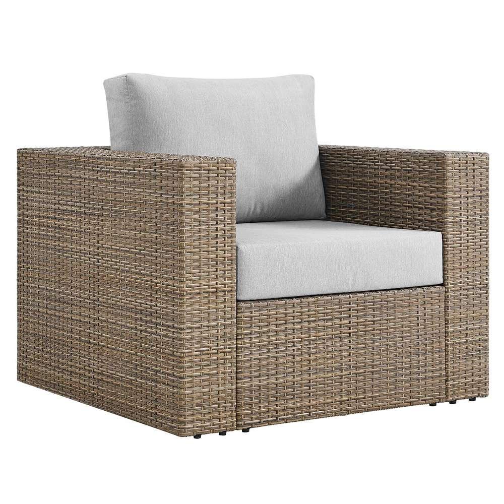 Modway - Convene Outdoor Patio Outdoor Patio Armchair - EEI-6326-CAP-GRY veiw 1