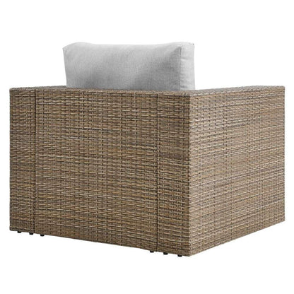 Modway - Convene Outdoor Patio Outdoor Patio Armchair - EEI-6326-CAP-GRY veiw 4
