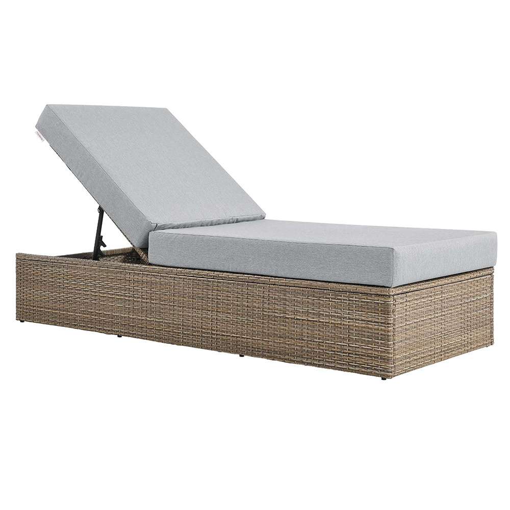 Modway - Convene Outdoor Patio Outdoor Patio Chaise Lounge Chair - EEI-6247-CAP-GRY veiw 1