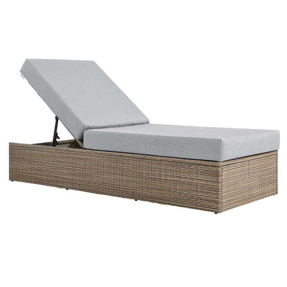 Modway - Convene Outdoor Patio Outdoor Patio Chaise Lounge Chair - EEI-6247-CAP-GRY veiw 1