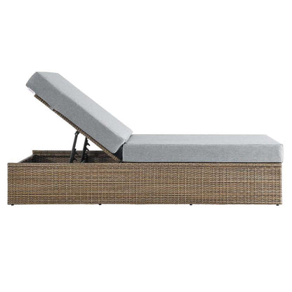 Modway - Convene Outdoor Patio Outdoor Patio Chaise Lounge Chair - EEI-6247-CAP-GRY veiw 3