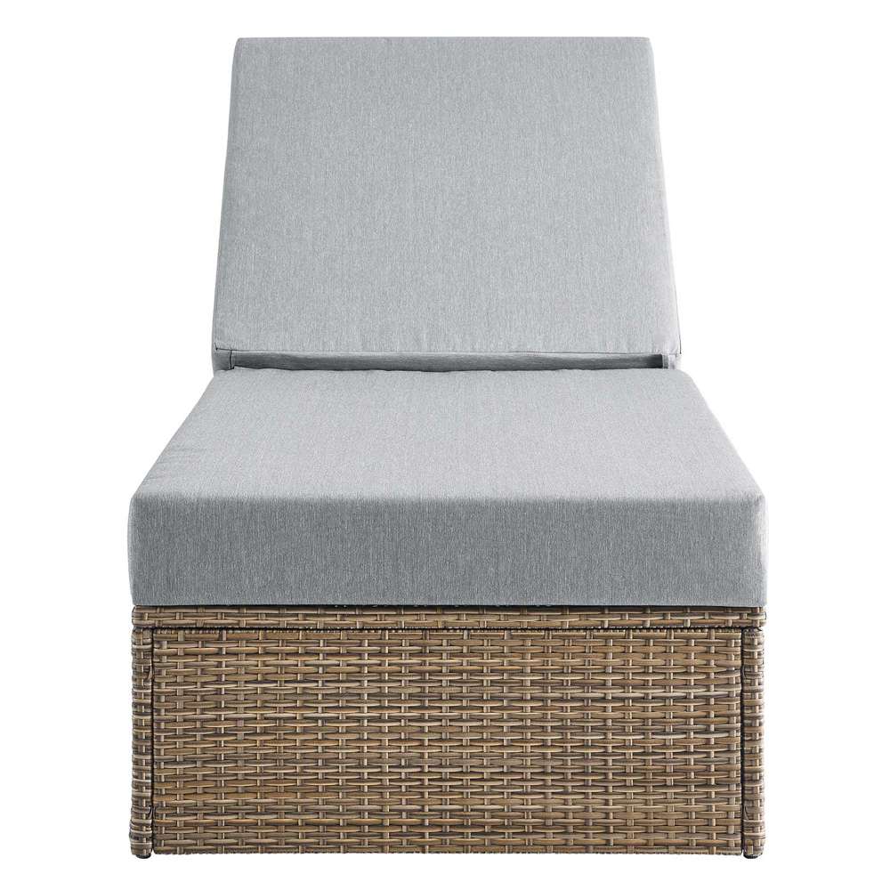 Modway - Convene Outdoor Patio Outdoor Patio Chaise Lounge Chair - EEI-6247-CAP-GRY veiw 6