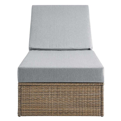 Modway - Convene Outdoor Patio Outdoor Patio Chaise Lounge Chair - EEI-6247-CAP-GRY veiw 6