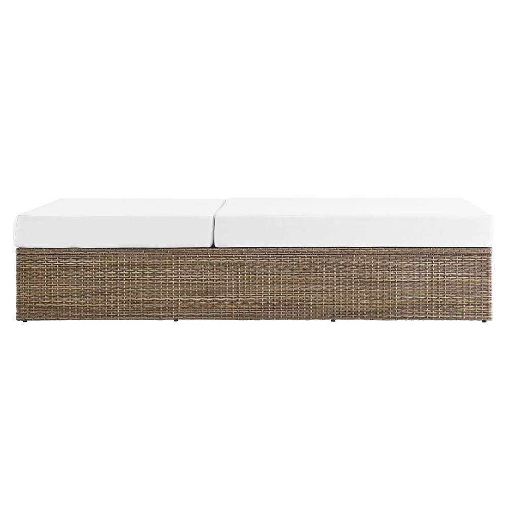 Modway - Convene Outdoor Patio Outdoor Patio Chaise Lounge Chair - EEI-6247-CAP-WHI veiw 4
