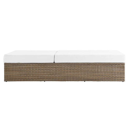 Modway - Convene Outdoor Patio Outdoor Patio Chaise Lounge Chair - EEI-6247-CAP-WHI veiw 4