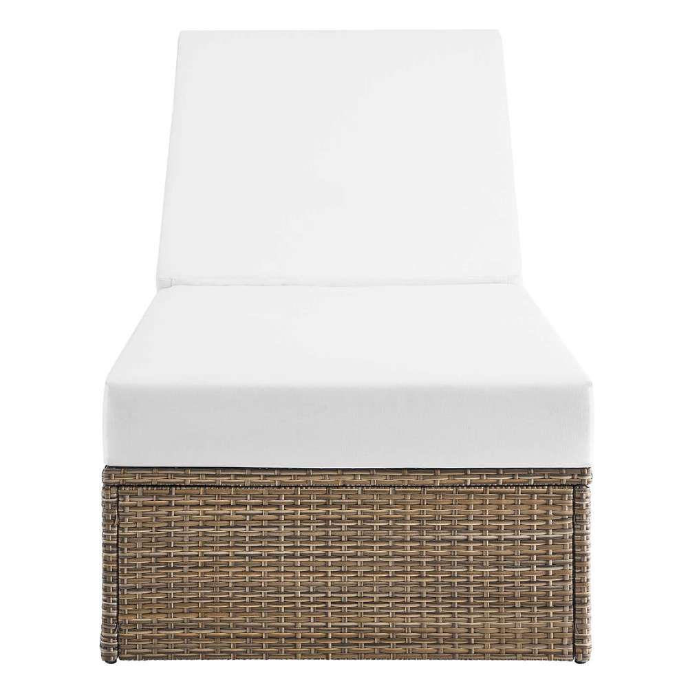 Modway - Convene Outdoor Patio Outdoor Patio Chaise Lounge Chair - EEI-6247-CAP-WHI veiw 6
