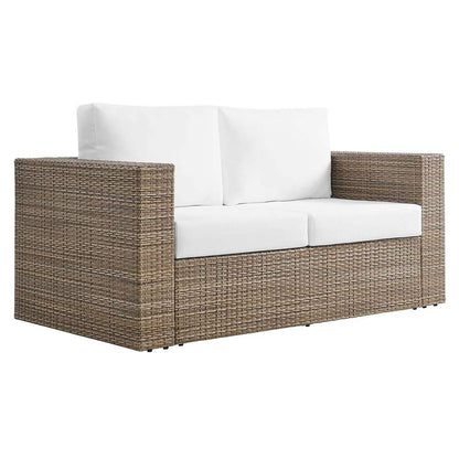 Modway - Convene Outdoor Patio Outdoor Patio Loveseat - EEI-6246-CAP-WHI veiw 1