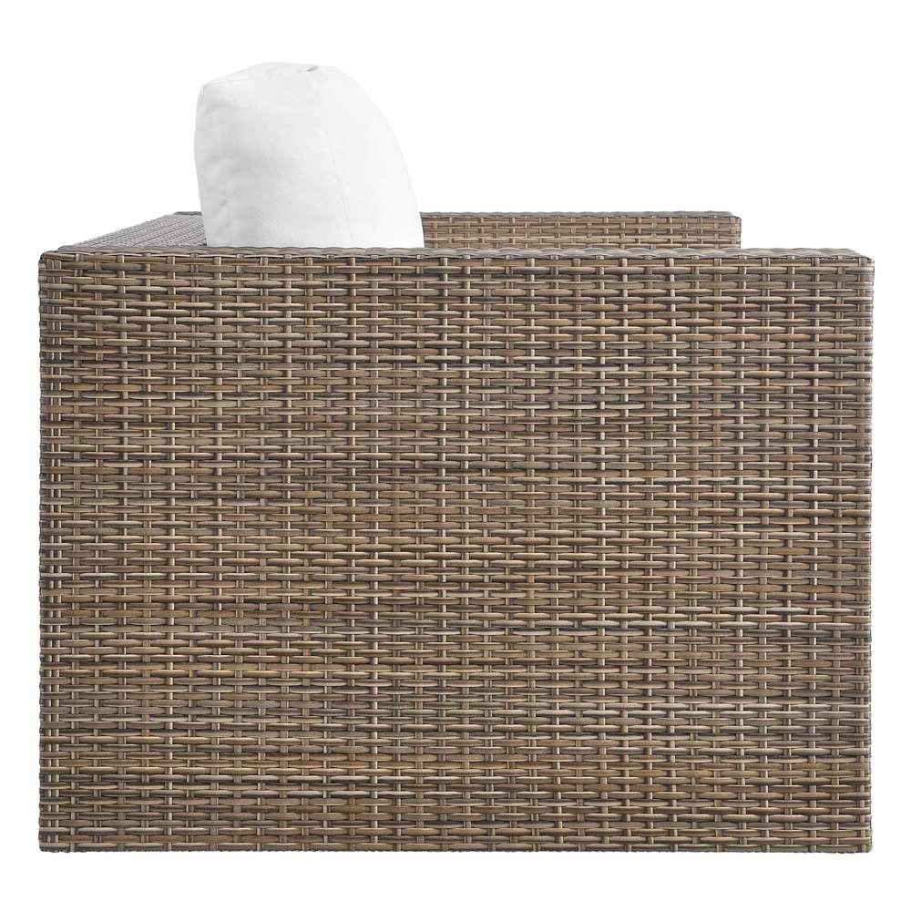 Modway - Convene Outdoor Patio Outdoor Patio Loveseat - EEI-6246-CAP-WHI veiw 3