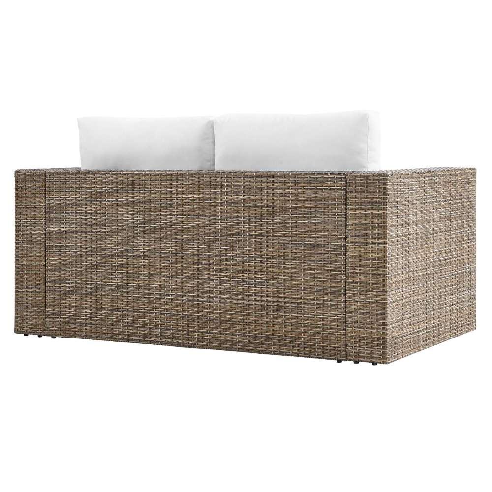 Modway - Convene Outdoor Patio Outdoor Patio Loveseat - EEI-6246-CAP-WHI veiw 4