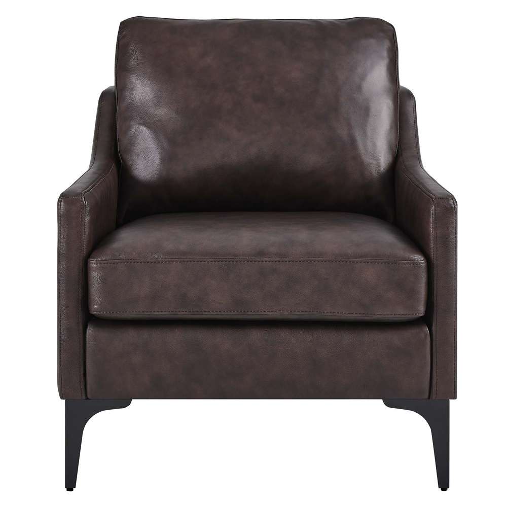 Modway - Corland Leather Armchair - EEI-6022-BRN veiw 5